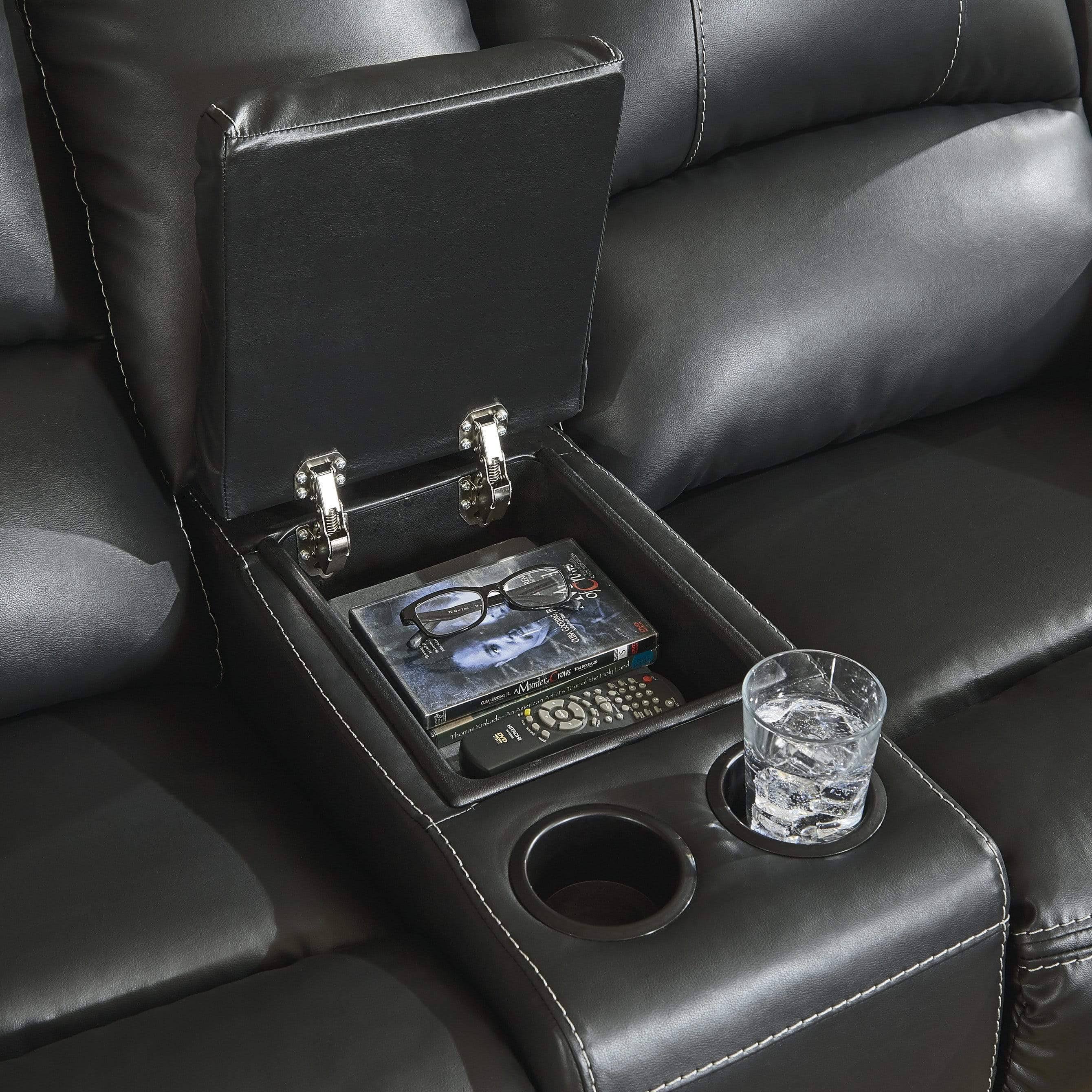 Reclining Loveseat with Console F453