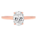 14K Rose Gold Solitaire Engagement Ring E2529