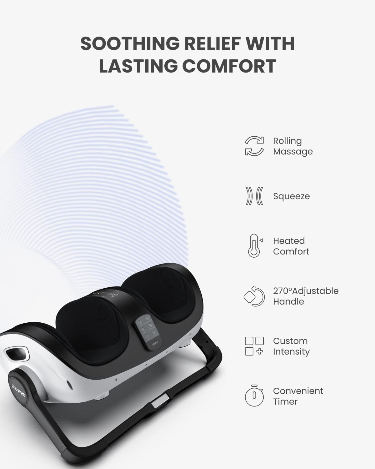 Shiatsu Foot and Calf Massager with Heat and Remote T639859