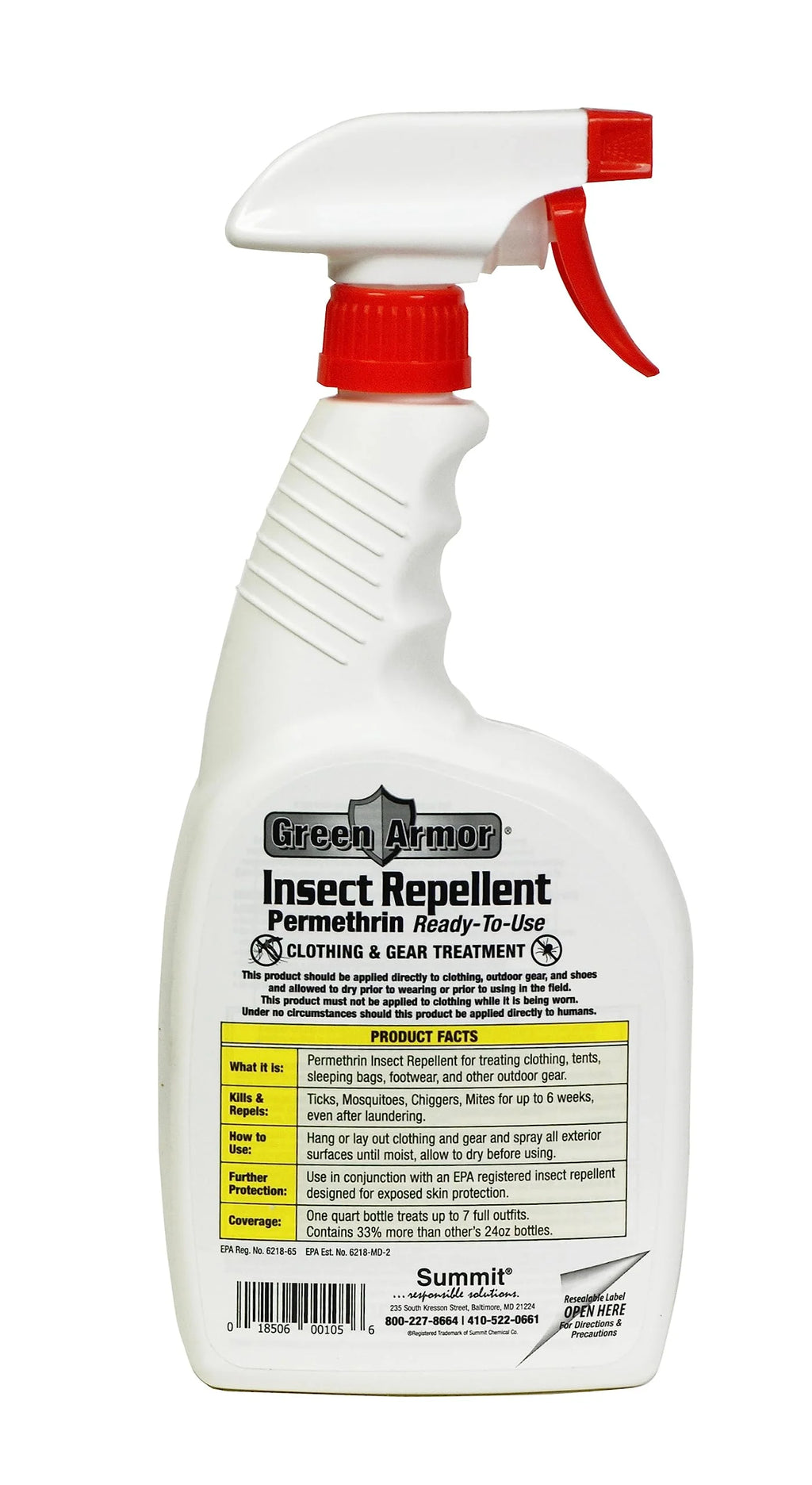 32 oz Permethrin RTU Trigger Spray Insect Repellent - Pack of 12 I718176