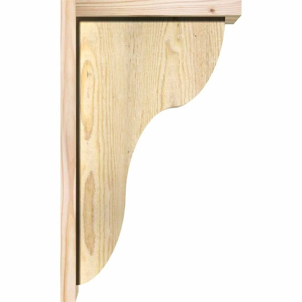 Carmel Rough Sawn Corbel w/Backplate, Douglas Fir F267907