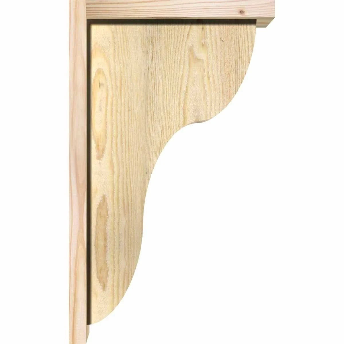Carmel Rough Sawn Corbel w/Backplate, Douglas Fir F267907