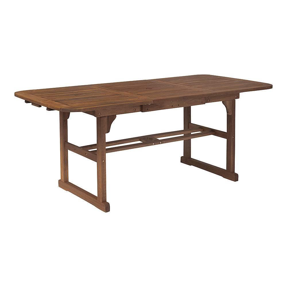 Dark Brown Acacia Wood Outdoor Dining Table J121748