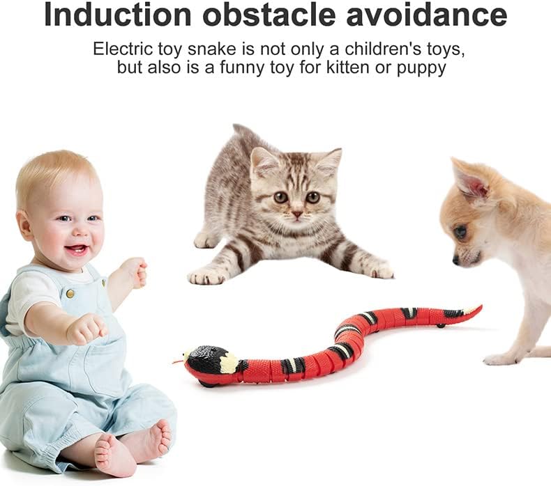 Red 40cm Remote Control Snake Cat Toy I203938