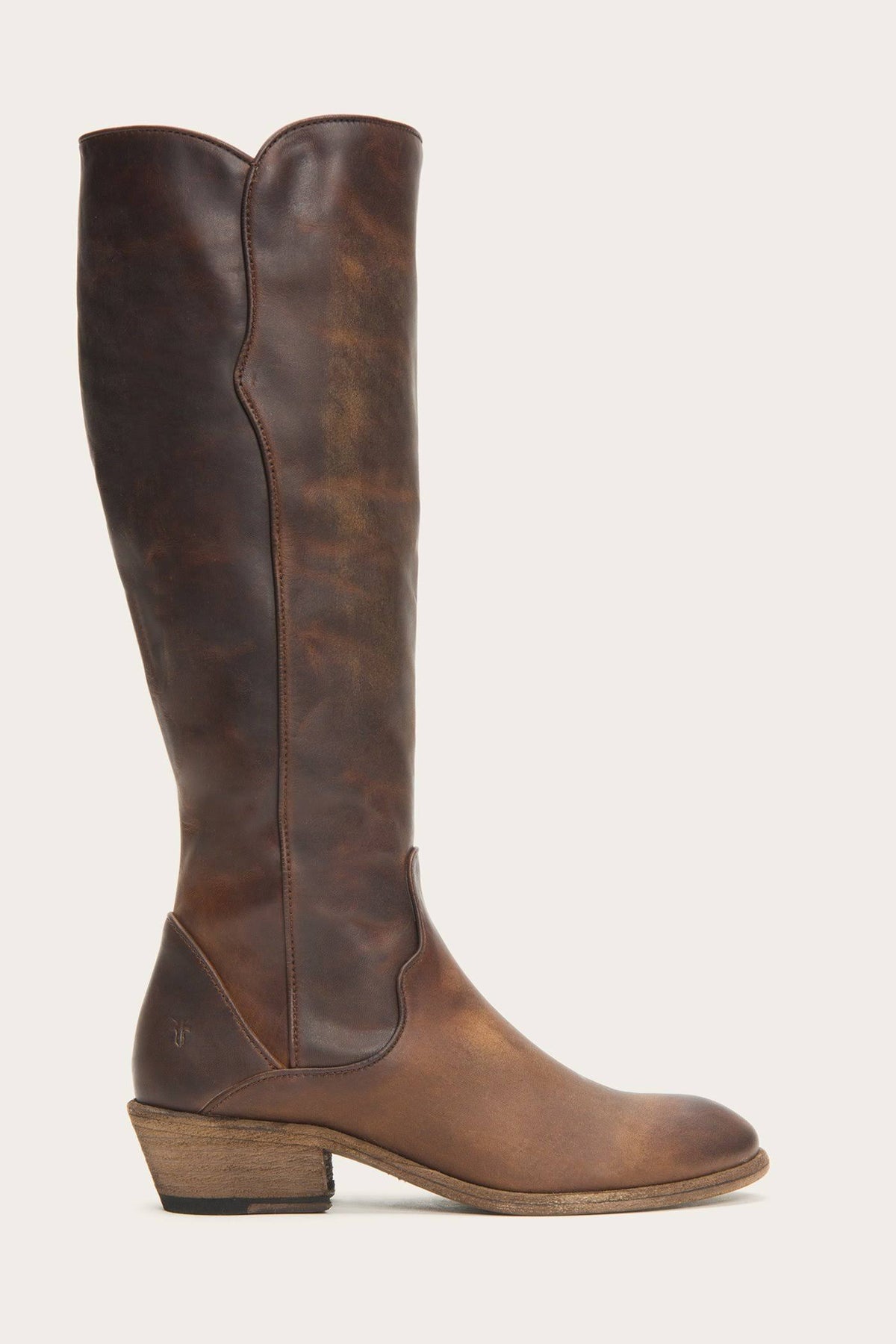 Dark Brown Tall Wide Calf Boots Q3411