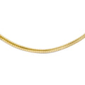 10k Two-tone Gold Reversible Omega Necklace 18inch J826