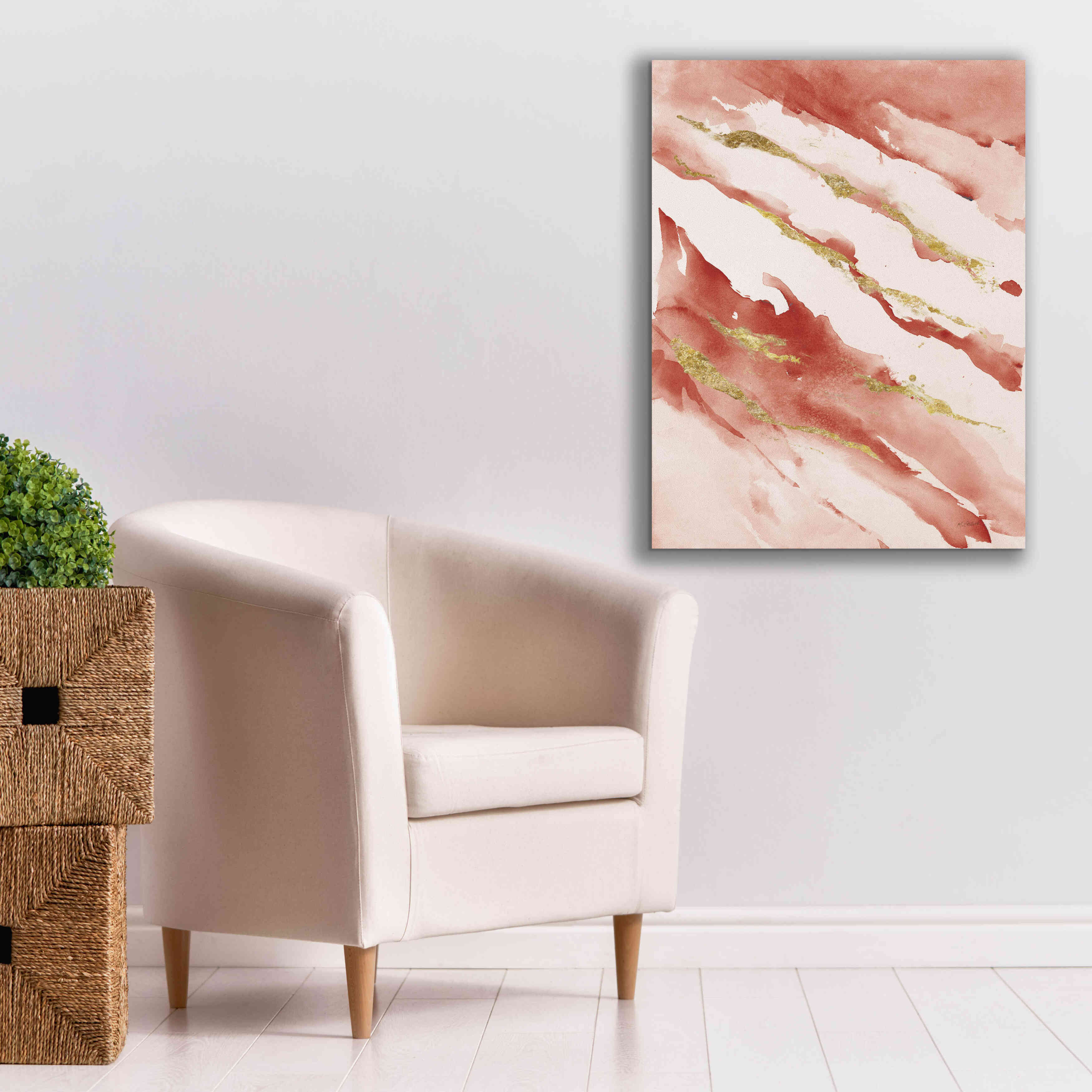 Red Giclee Canvas Wall Art, 26"x34" N5357