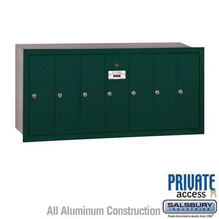 Brass Vertical Mailbox, 7 Doors F31397