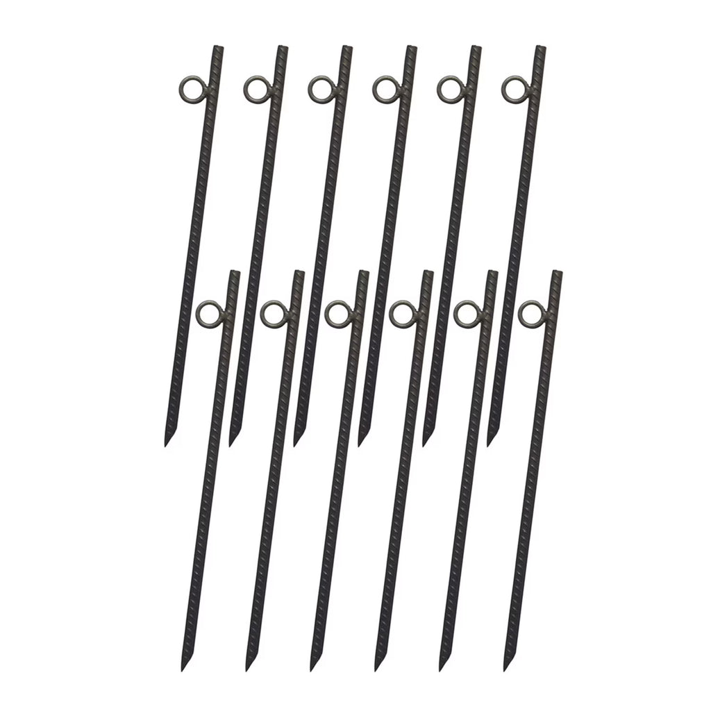 18 Inch Steel Tent Canopy Ground Stakes (12 Pack) W84380
