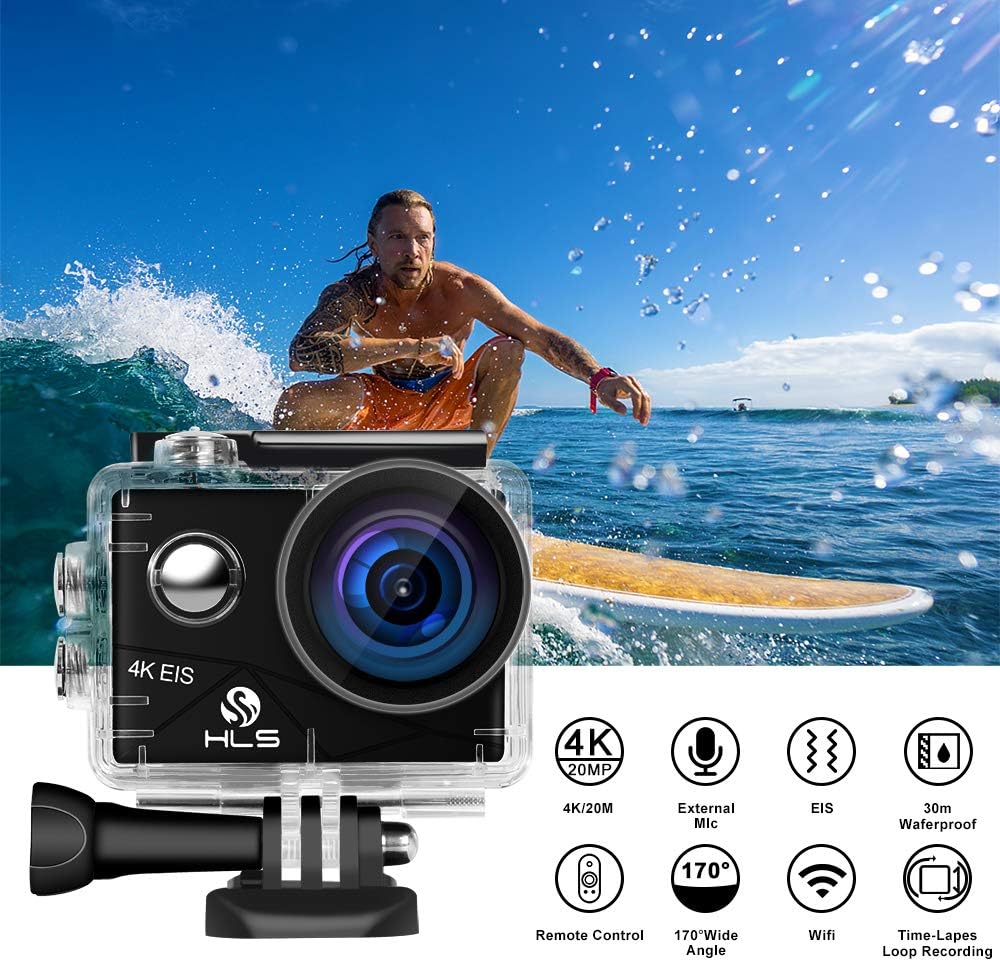 4K Waterproof Action Camera with Wide Angle Lens P3604