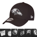 Black White Adjustable NFL Cap D643