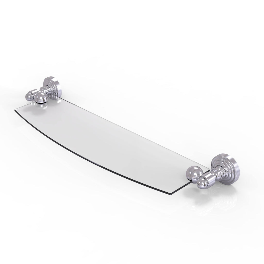 Matte Black 18 inch Glass Shelf B726325