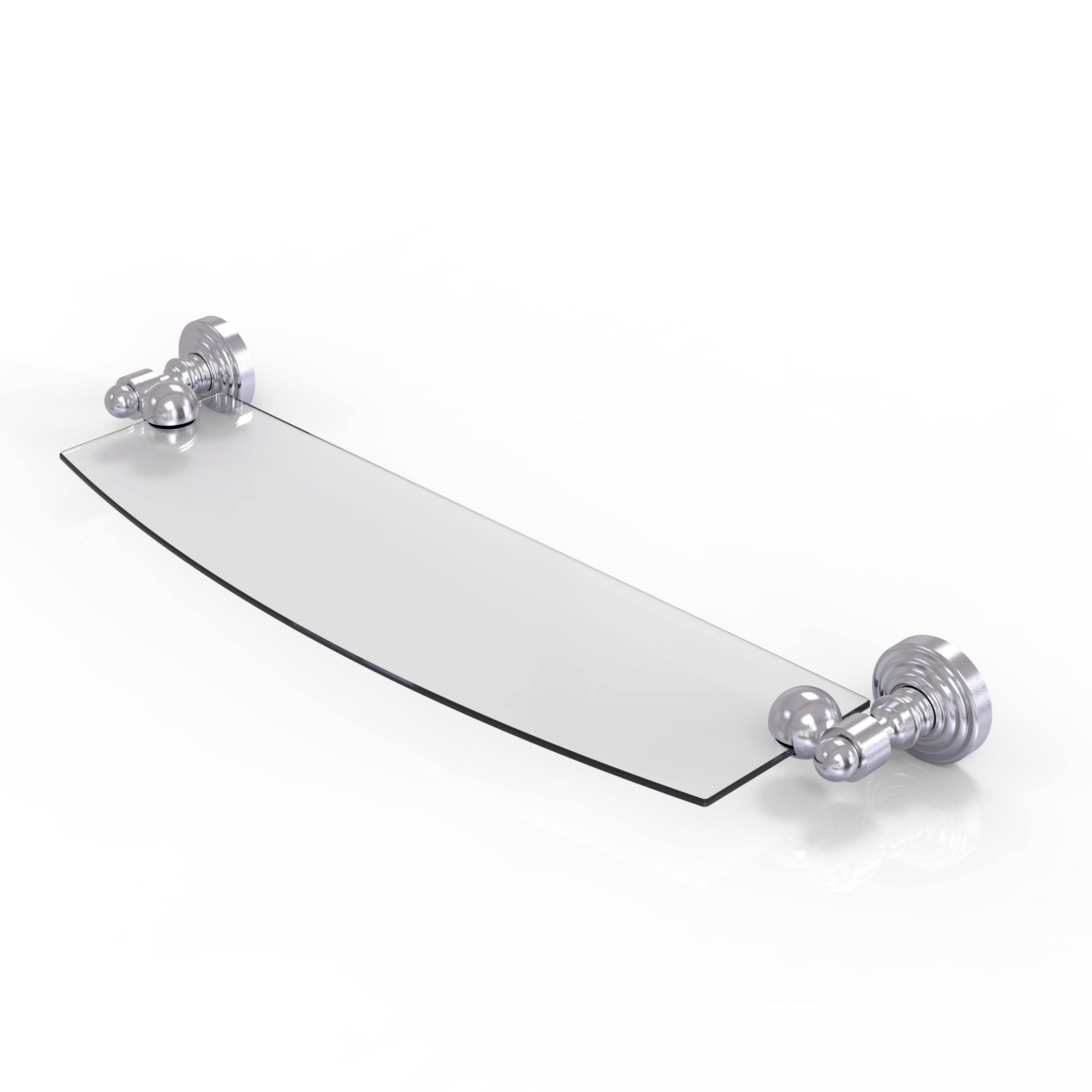 Matte Black 18 inch Glass Shelf B726325