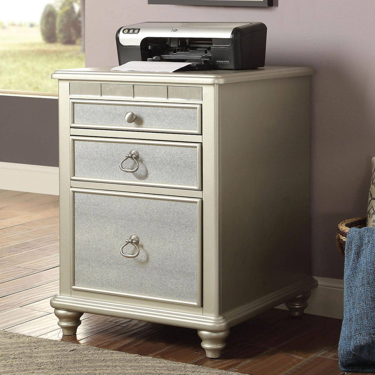 Silver File Cabinet U921