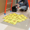 Yellow Caution Mat Pads, 25/Pack U502