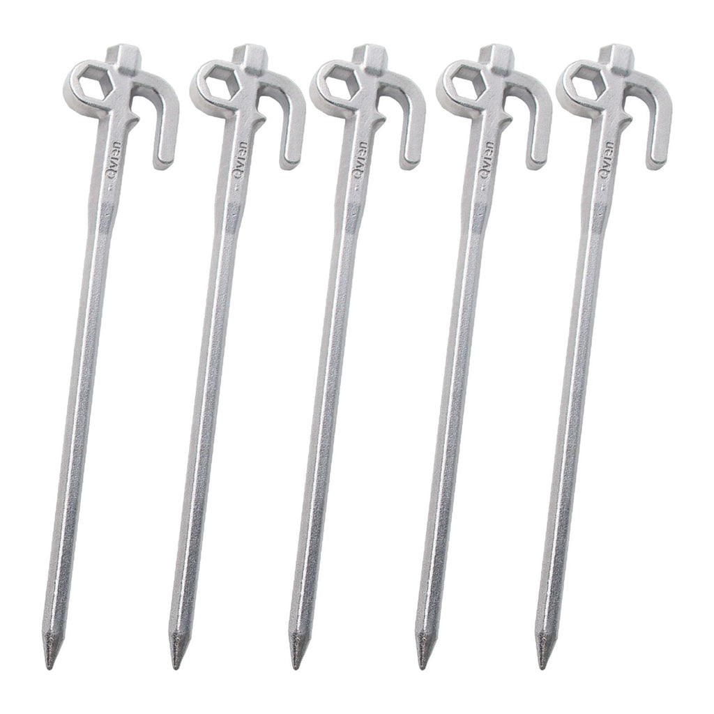 5x Metal Tent Stakes Steel Camping Ground Stakes 20cm D256