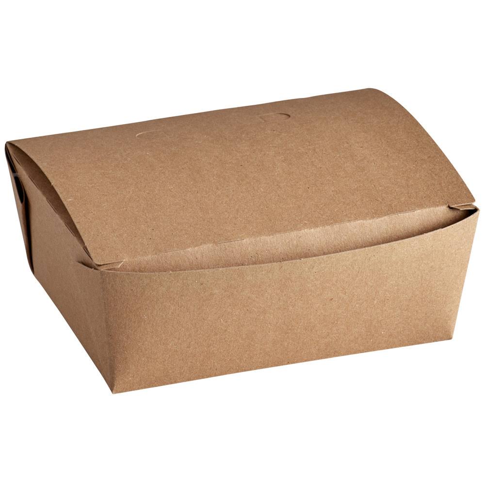 Kraft Microwavable Paper Take-Out Container - 240/Case D967392