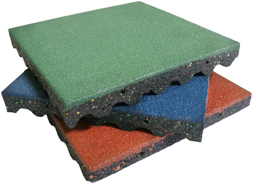 Black Interlocking Playground Tiles, 4 Pack F285