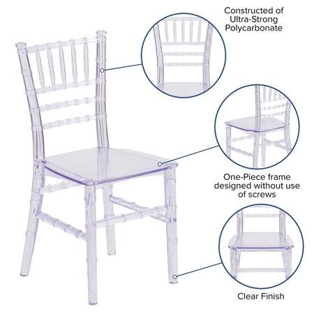 10 Pack Transparent Chiavari Chair T778