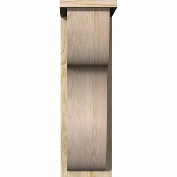 Carmel Rough Sawn Corbel w/Backplate, Douglas Fir F267907