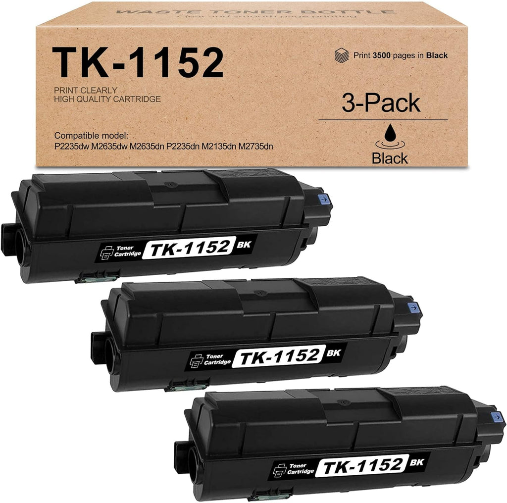 Toner 3 Pack Ink Cartridge for Kyocera Printer T18056