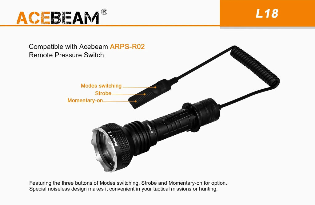 1500 Lumens LED Tactical Flashlight with Rechargeable 21700 Battery H5645