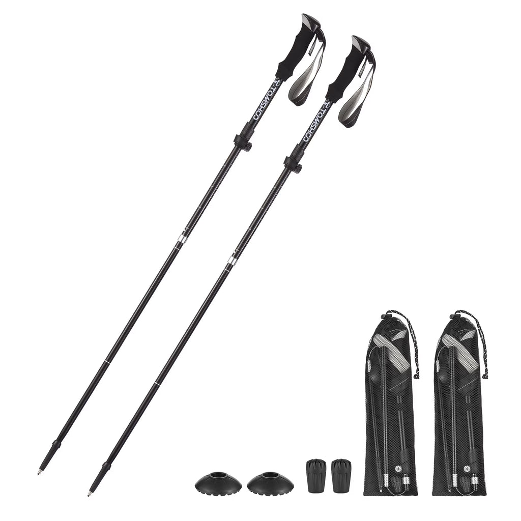 Trekking Pole Set Lightweight Five fold Walking Stick E362145