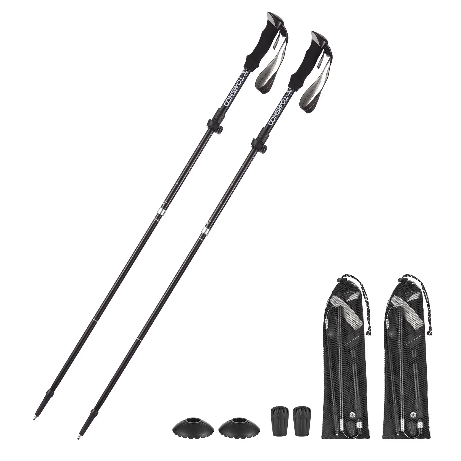 Trekking Pole Set Lightweight Five fold Walking Stick E362145