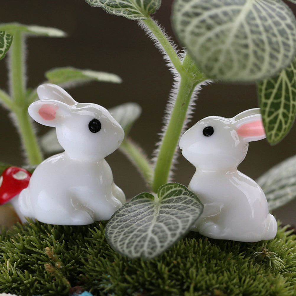 10 Pcs Rabbit Resin Miniature Statue P830048
