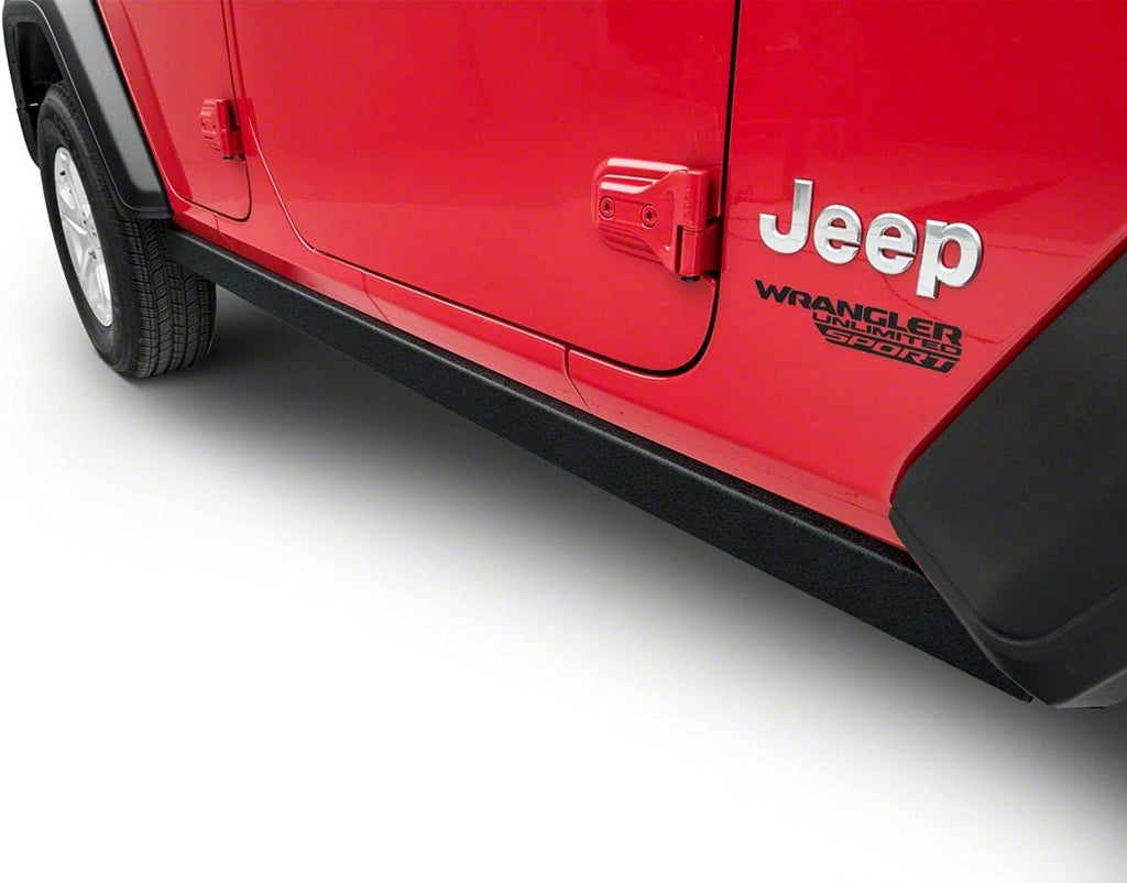 Textured Black Rails Compatible with Jeep Wrangler JL 4-Door L9953