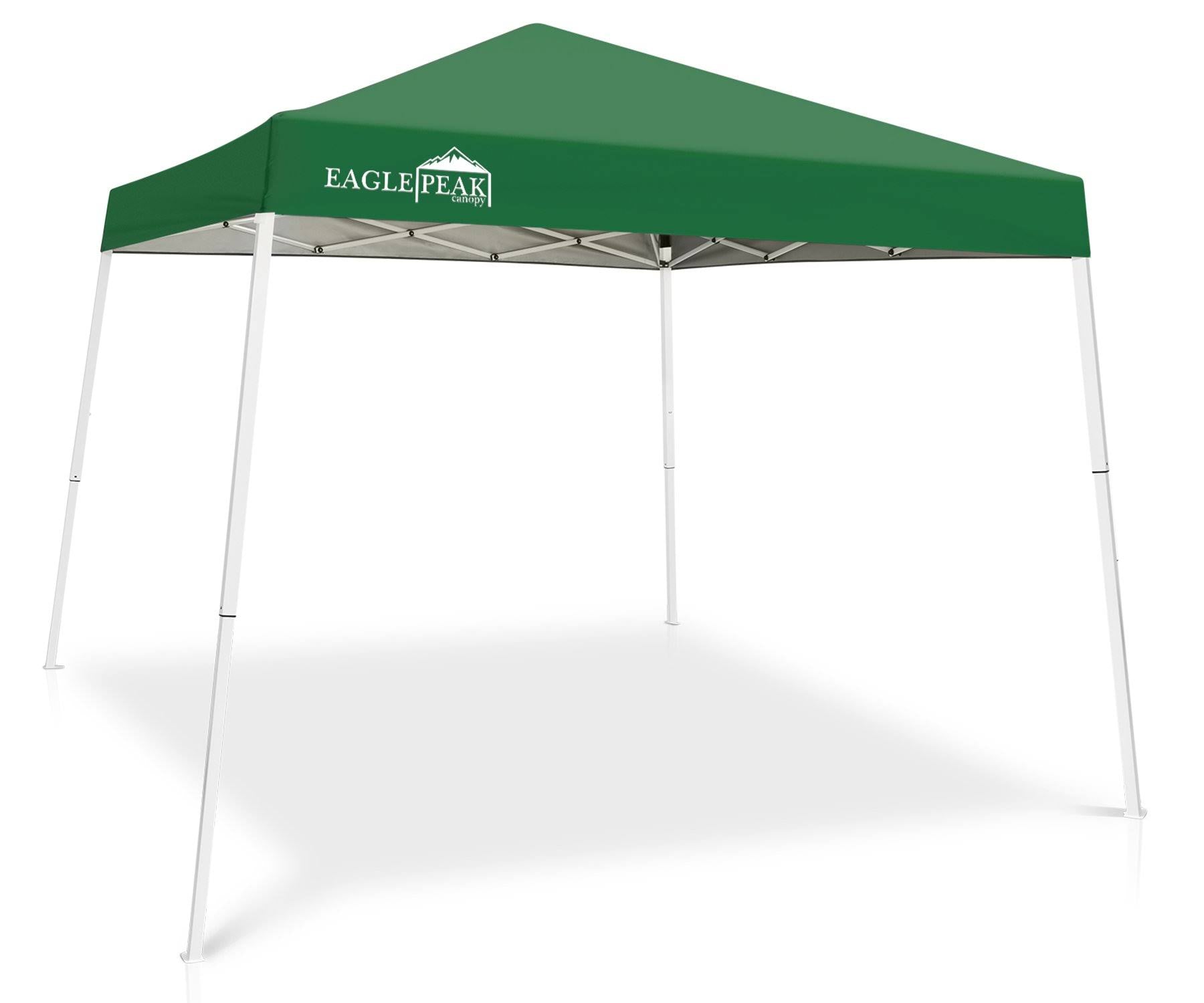Green 10x10 Slant Leg Pop-Up Canopy H826185
