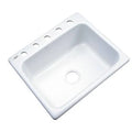 White 5 Hole Kitchen Sink X79831