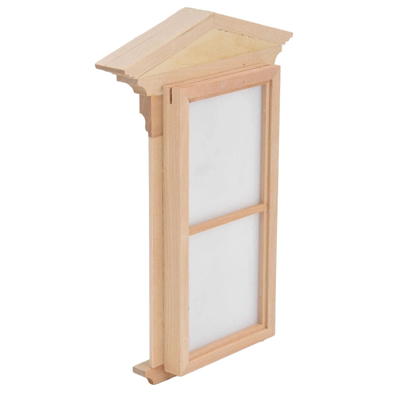 1:12 Wooden Unpainted Dollhouse Door Window Miniature Decoration Accessories L565