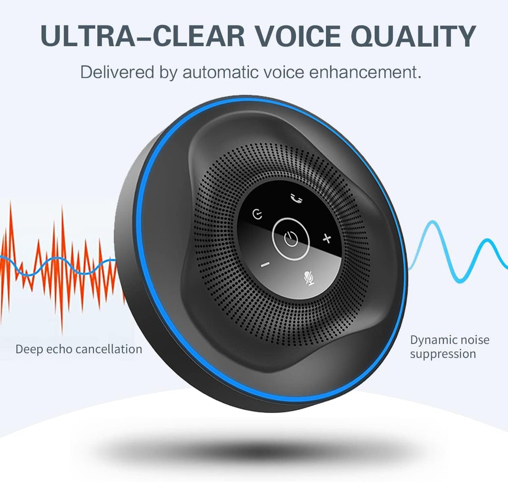 Bluetooth Speakerphone with 4 AI Noise Cancellation Mics, Pack of 2 M466