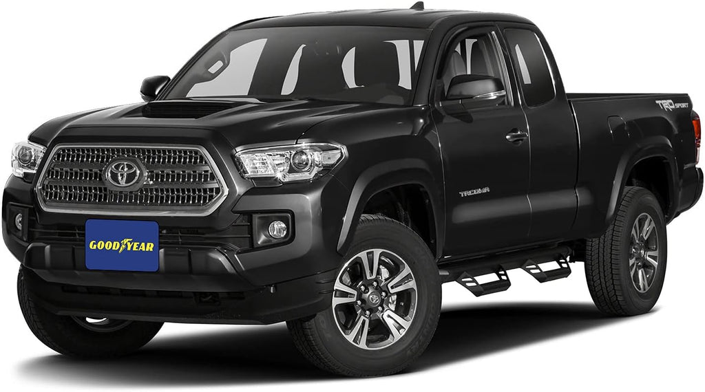 2 pcs Shatterproof Tape-on Window Deflectors for Toyota Tacoma 2016-2022 Access Cab V669