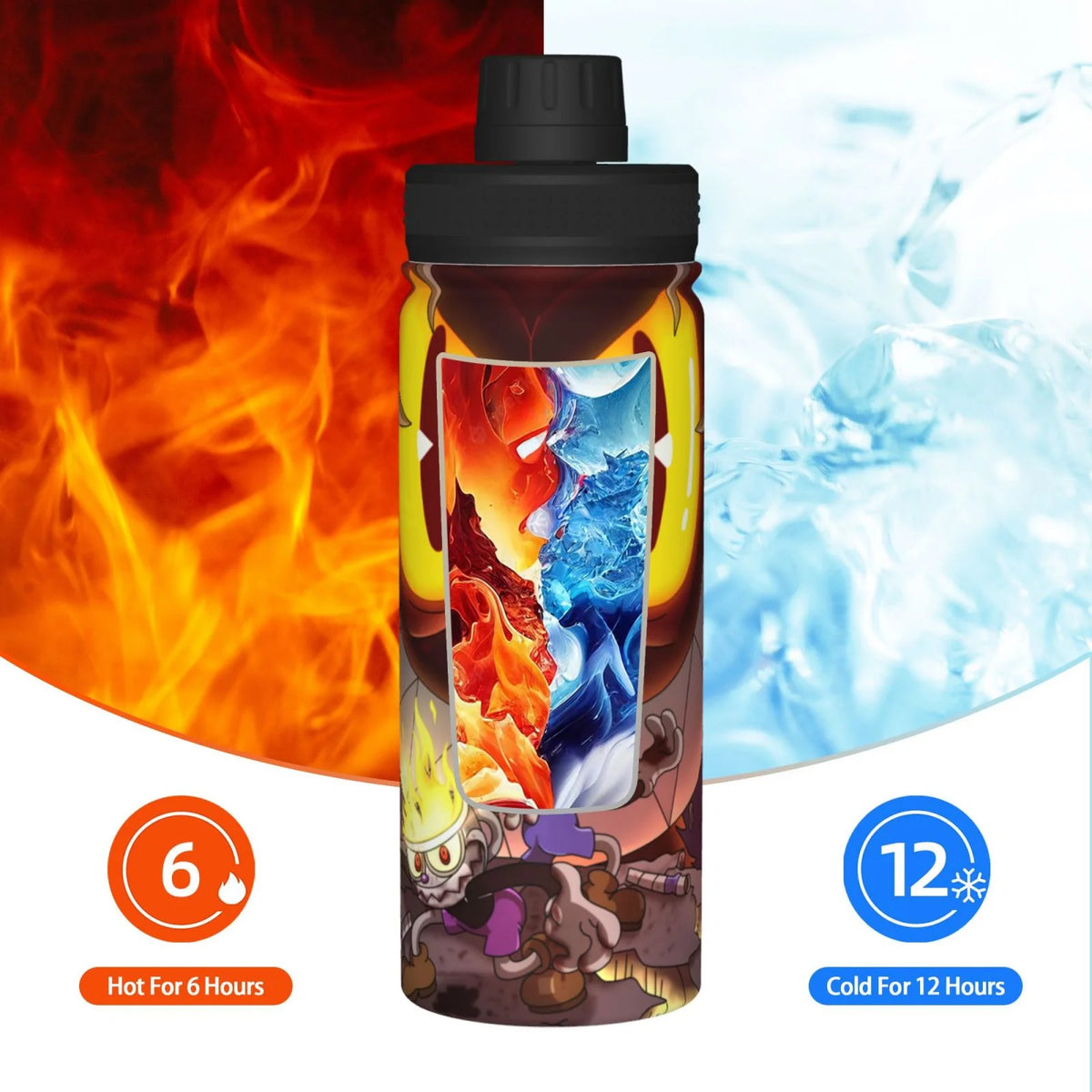18OZ Insulated Stainless Steel Water Bottle H906603