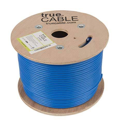 Cat6 Riser 500ft Blue 23AWG 4 Pair Solid Bare Copper UTP Bulk Ethernet Cable Y894092