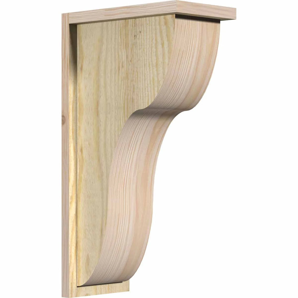 Carmel Rough Sawn Corbel w/Backplate, Douglas Fir F267907