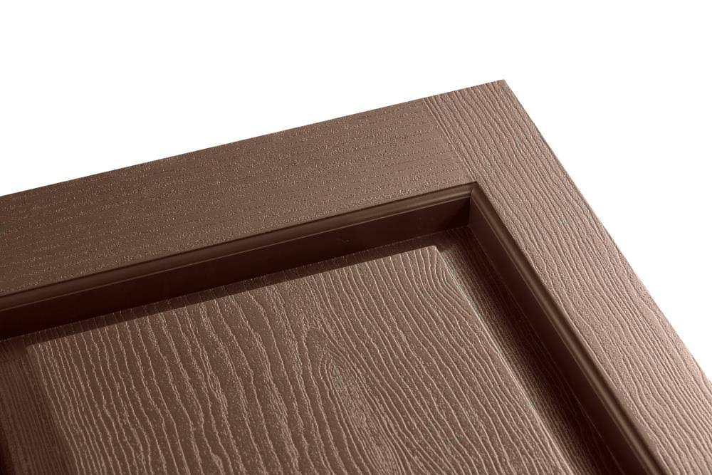 Brown Raised Panel Vinyl Exterior Shutters X954035
