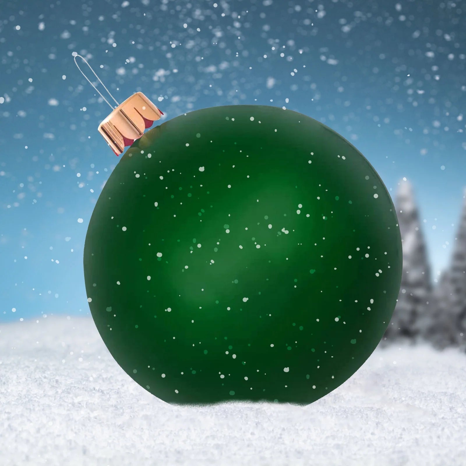 29.5 Inch Giant PVC Inflatable Christmas Ball Ornaments Outdoor Decorations C7056