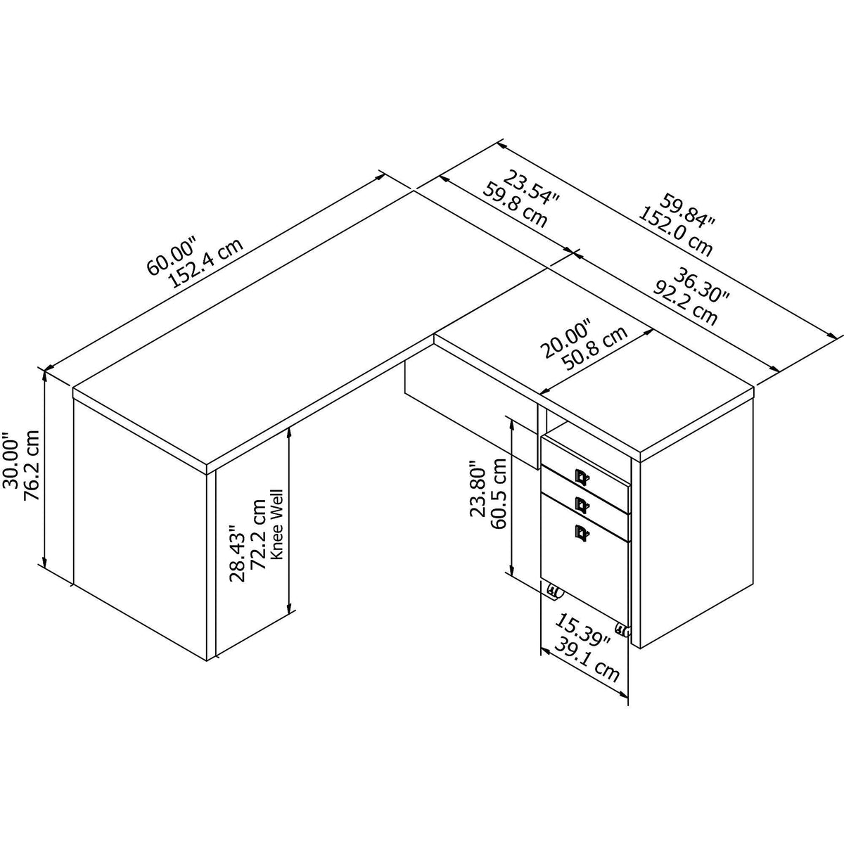 Gray Sand L Shaped Desk with Mobile File Cabinet X11049