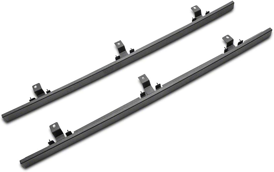 Textured Black Rails Compatible with Jeep Wrangler JL 4-Door L9953