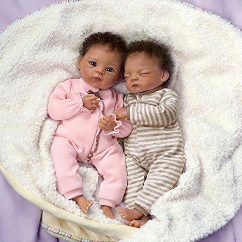 13-Inch Realistic Newborn African-American Baby Doll C58295