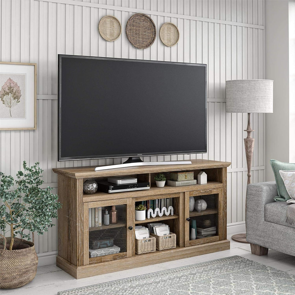Black Fireplace TV Stand X50741