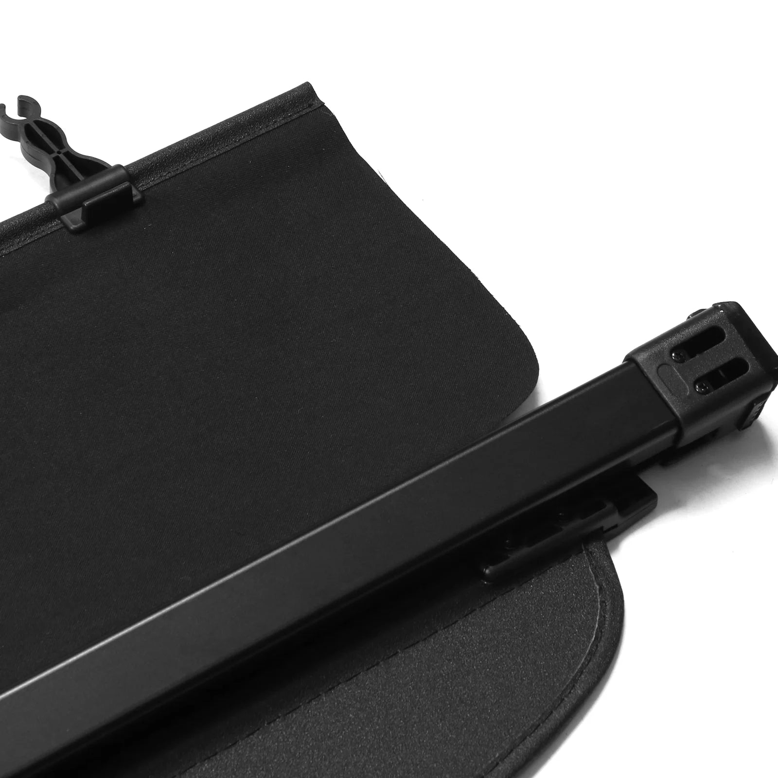 Black PVC & Aluminum Rod Retractable Cargo Cover O2671