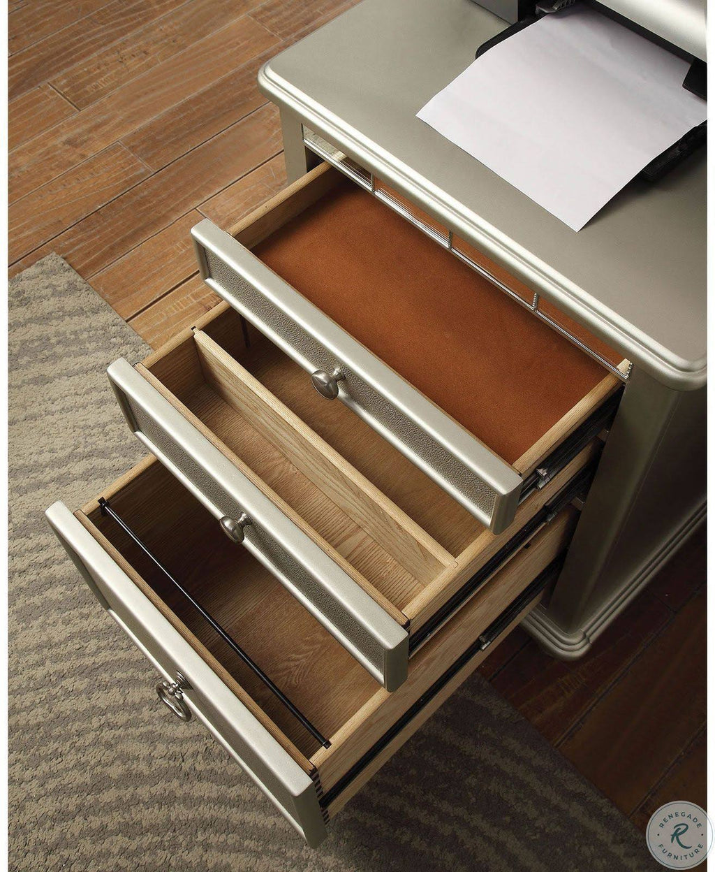 Silver File Cabinet U921
