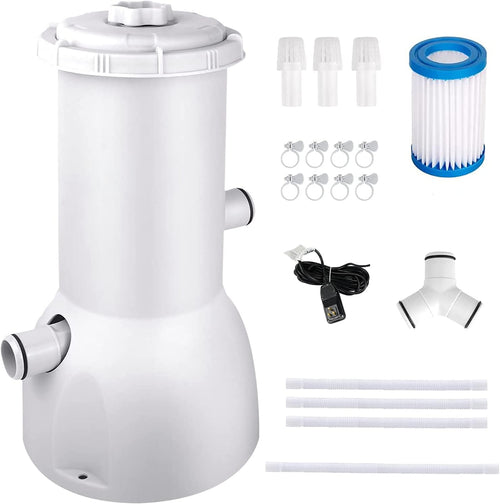 1000 GPH Above Ground Pool Filter Pump with Filter Cartridge J916780