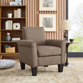 Light Brown Microfiber Wide Armchair P62809