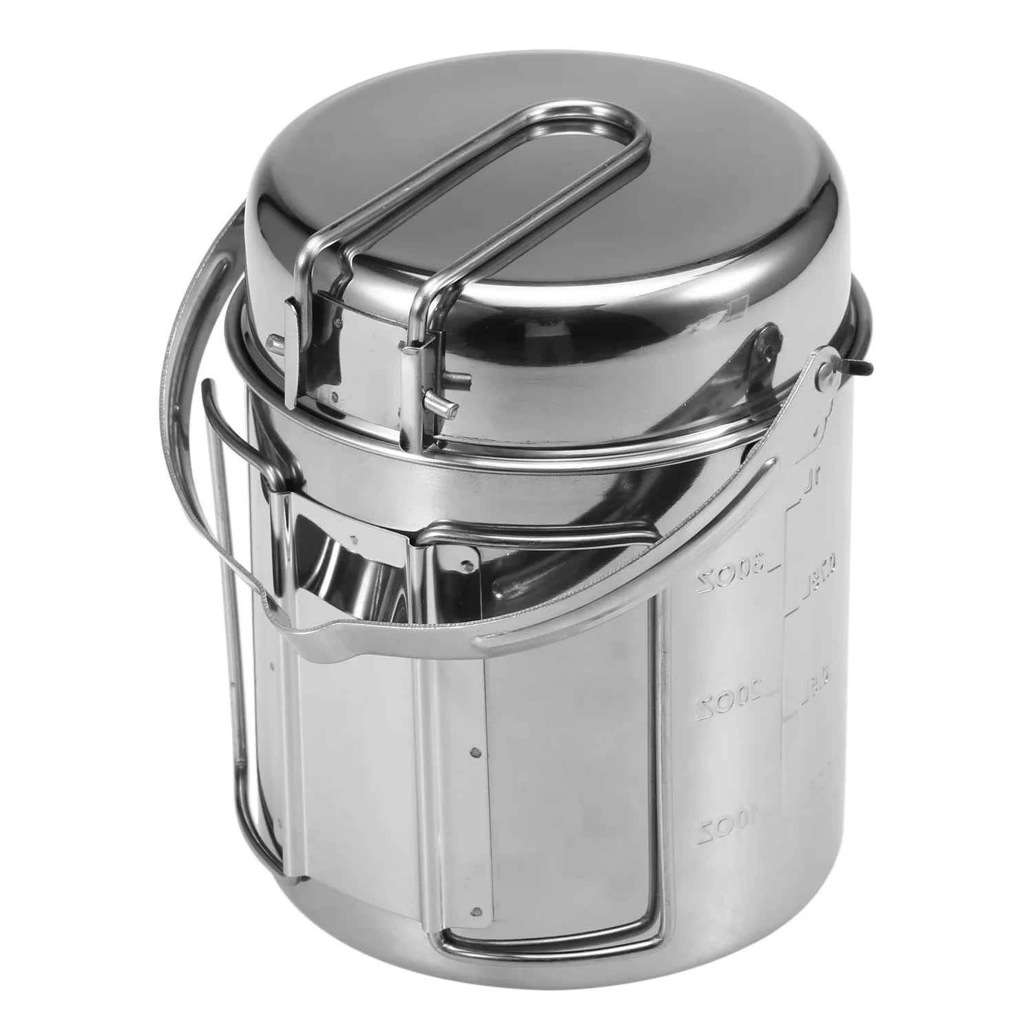 1L Stainless Steel Cooking Kettle with Foldable Handle M115916