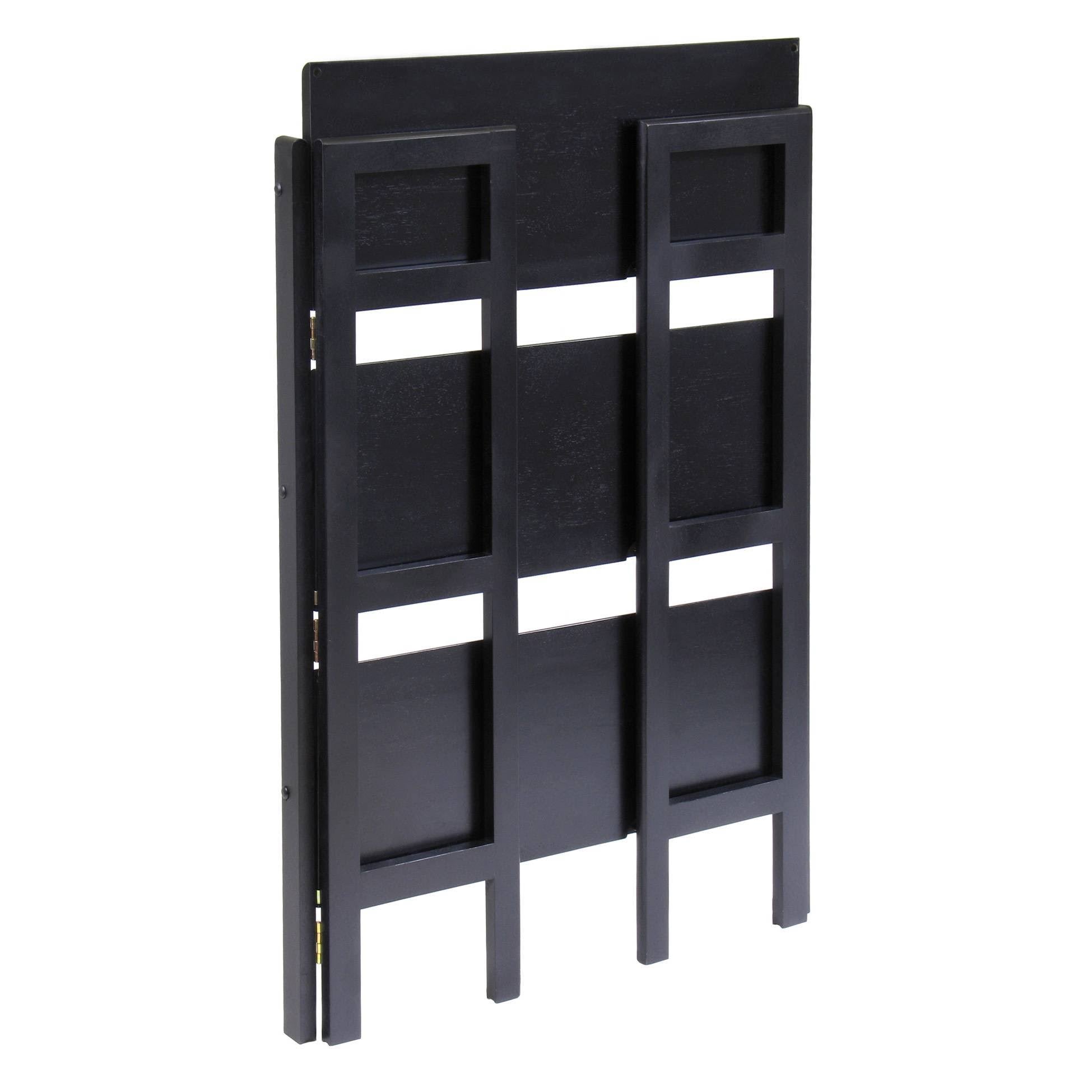3-Pc Folding Bookcase with Fabric Basket Z65453